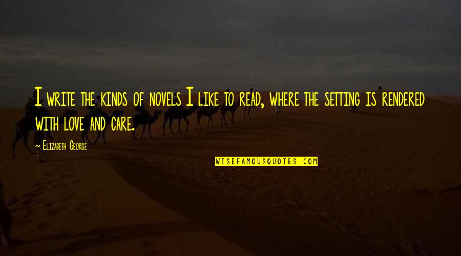 Radetzky Mars Quotes By Elizabeth George: I write the kinds of novels I like