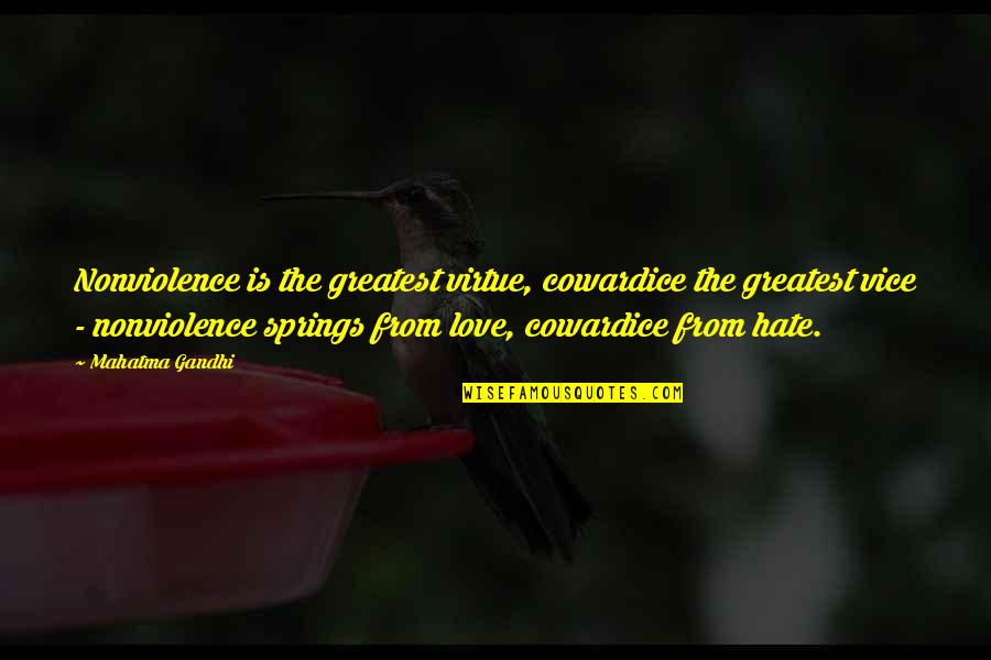 Radiate Peace Quotes By Mahatma Gandhi: Nonviolence is the greatest virtue, cowardice the greatest Radiate Peace Quotes By Mahatma Gandhi: Nonviolence is the greatest virtue, cowardice the greatest