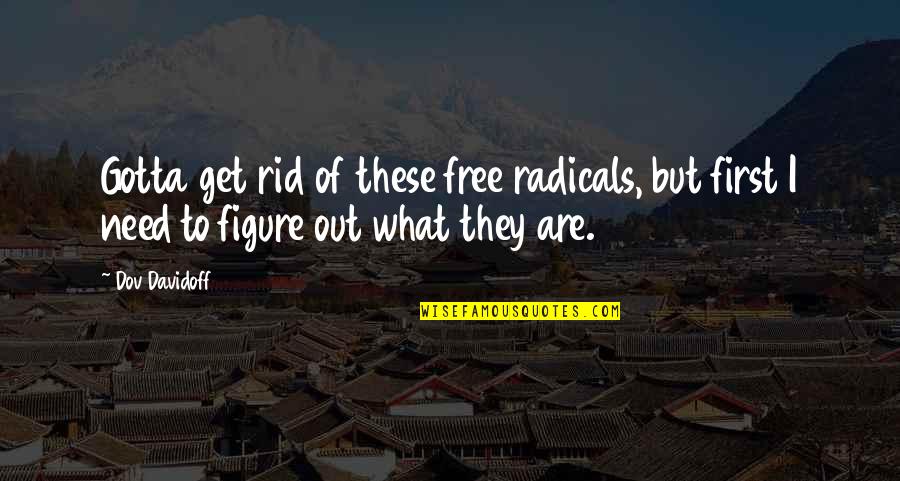 Radicals Quotes By Dov Davidoff: Gotta get rid of these free radicals, but