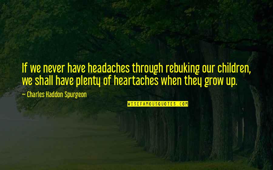 Radics Quotes By Charles Haddon Spurgeon: If we never have headaches through rebuking our Radics Quotes By Charles Haddon Spurgeon: If we never have headaches through rebuking our