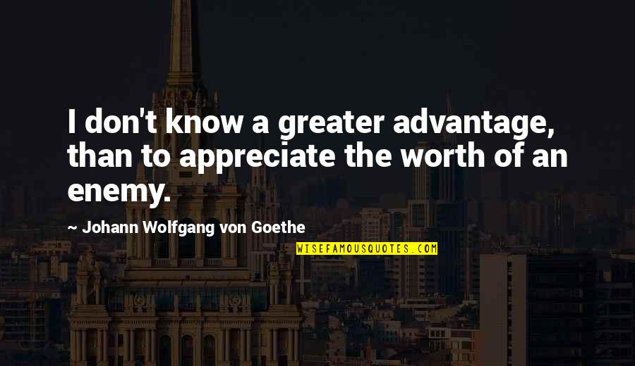Radisa Trajkovic Djani Quotes By Johann Wolfgang Von Goethe: I don't know a greater advantage, than to Radisa Trajkovic Djani Quotes By Johann Wolfgang Von Goethe: I don't know a greater advantage, than to