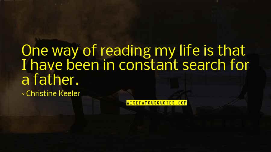 Radmanovic Janko Quotes By Christine Keeler: One way of reading my life is that