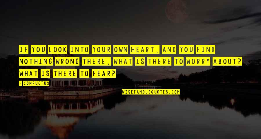 Radojka Ciganovic Quotes By Confucius: If you look into your own heart, and Radojka Ciganovic Quotes By Confucius: If you look into your own heart, and