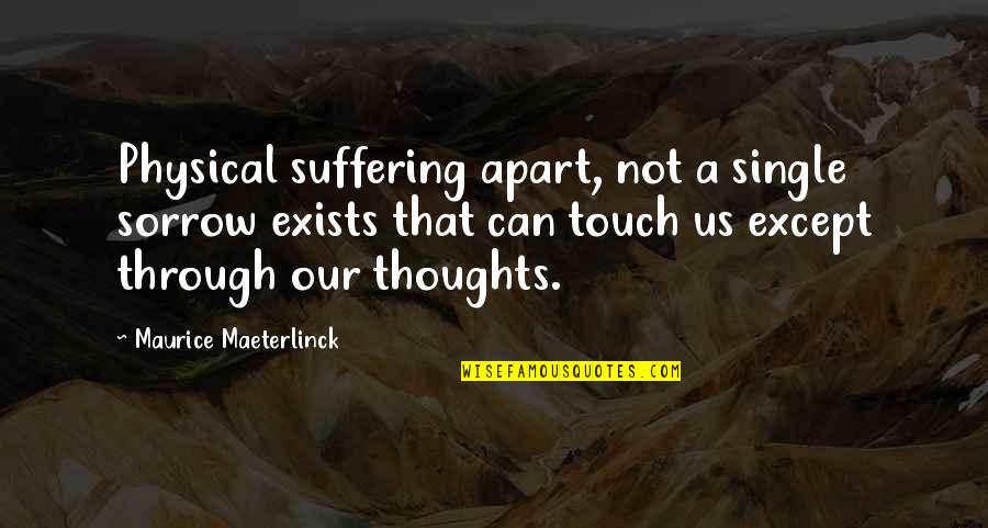 Rafalson Quotes By Maurice Maeterlinck: Physical suffering apart, not a single sorrow exists