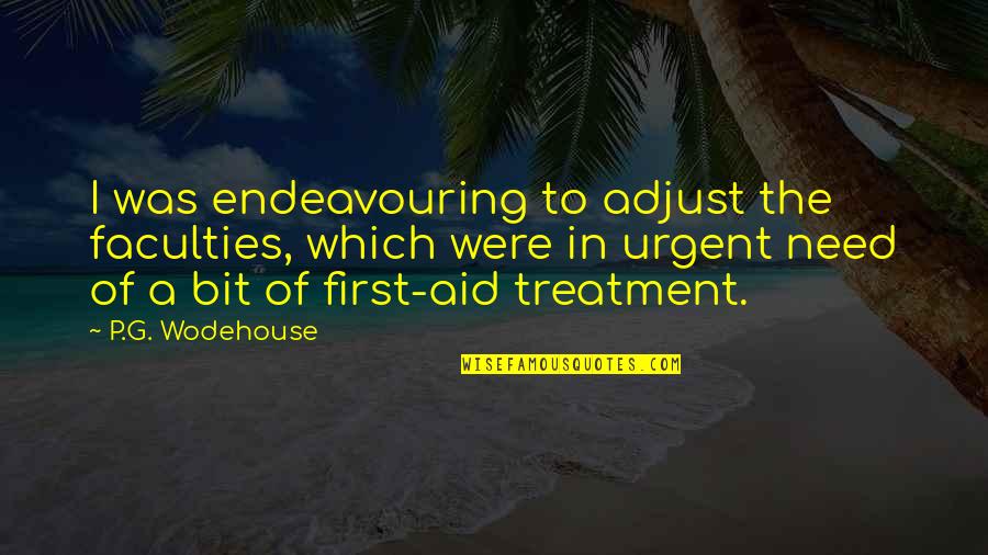 Raffaldini Vineyard Quotes By P.G. Wodehouse: I was endeavouring to adjust the faculties, which Raffaldini Vineyard Quotes By P.G. Wodehouse: I was endeavouring to adjust the faculties, which