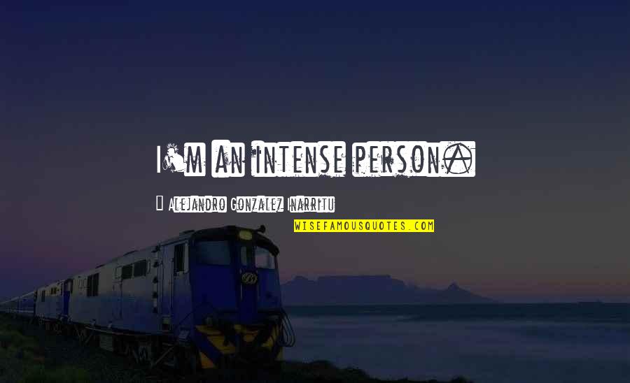 Raffini Socks Quotes By Alejandro Gonzalez Inarritu: I'm an intense person. Raffini Socks Quotes By Alejandro Gonzalez Inarritu: I'm an intense person.
