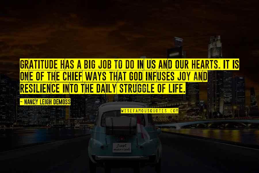 Ragazzo Delivery Quotes By Nancy Leigh DeMoss: Gratitude has a big job to do in
