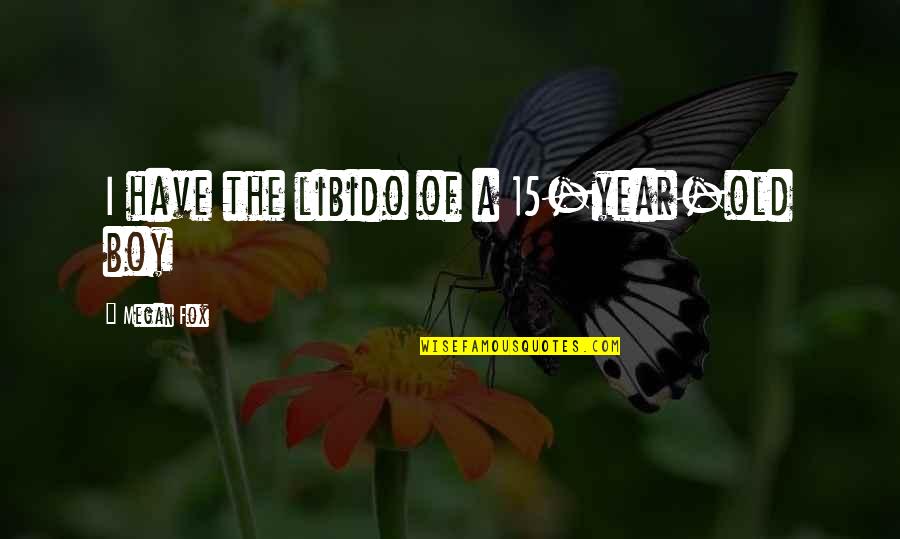 Ragged Mountain Quotes By Megan Fox: I have the libido of a 15-year-old boy Ragged Mountain Quotes By Megan Fox: I have the libido of a 15-year-old boy