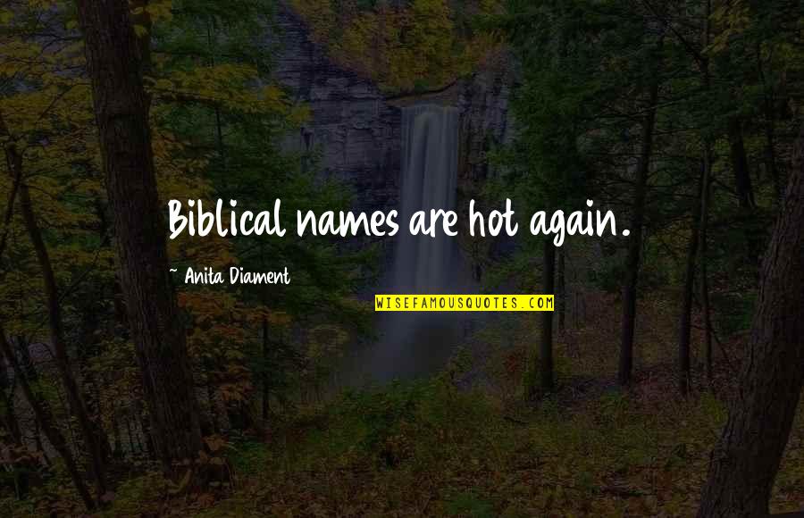 Raghav Quotes By Anita Diament: Biblical names are hot again.