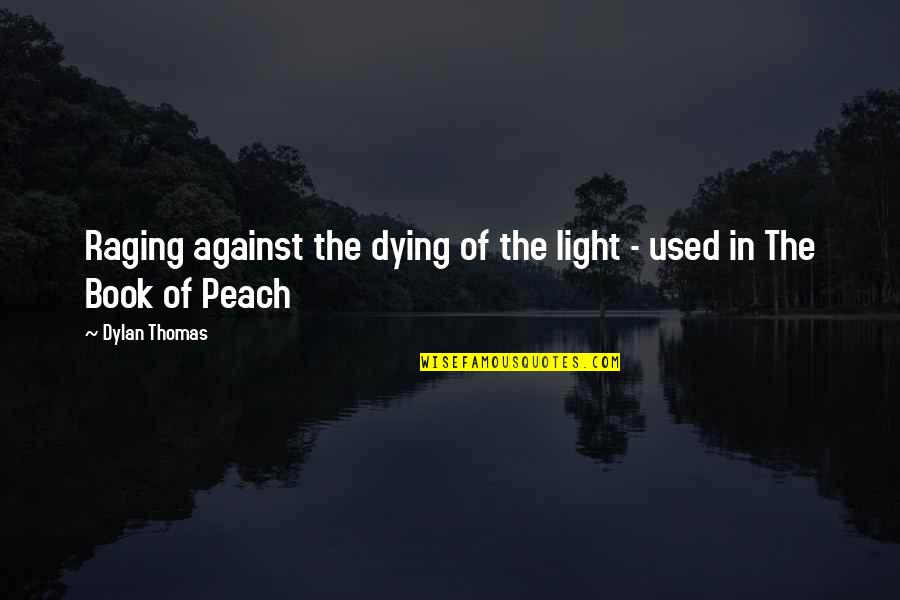 Raging Quotes By Dylan Thomas: Raging against the dying of the light -