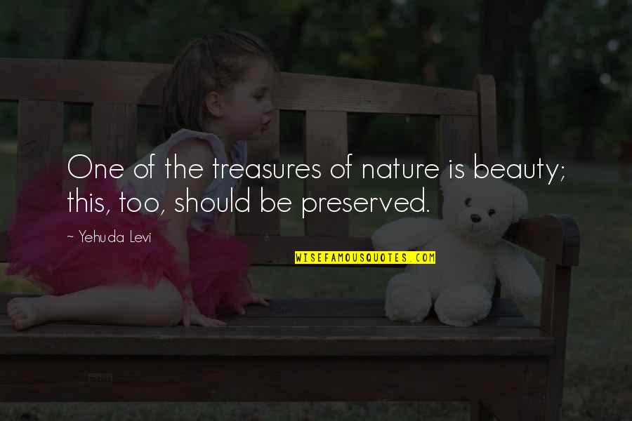 Ragnarok Online Quotes By Yehuda Levi: One of the treasures of nature is beauty;