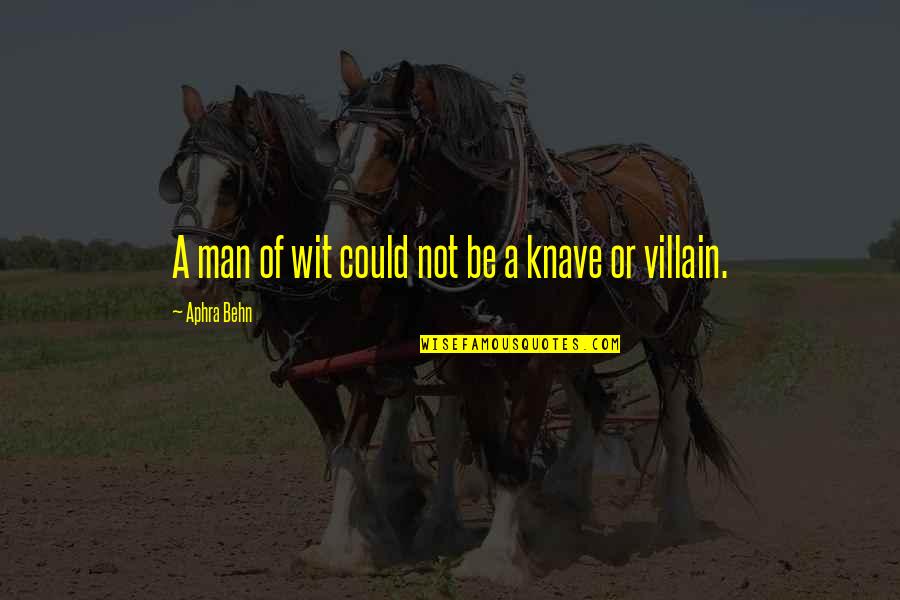 Ragnvald Quotes By Aphra Behn: A man of wit could not be a