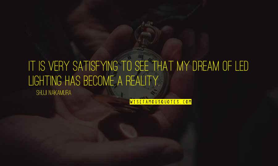 Rahner Karl Quotes By Shuji Nakamura: It is very satisfying to see that my