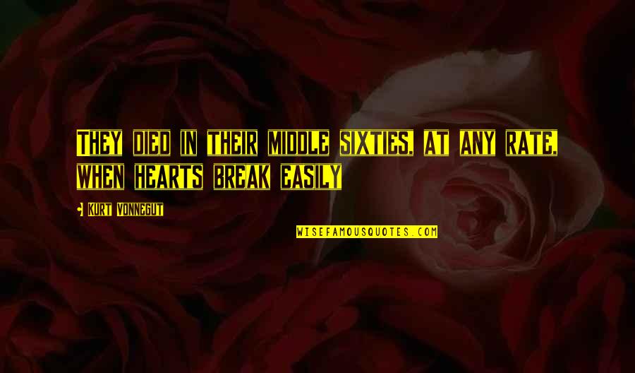 Rahul Dravid Inspirational Quotes By Kurt Vonnegut: They died in their middle sixties, at any