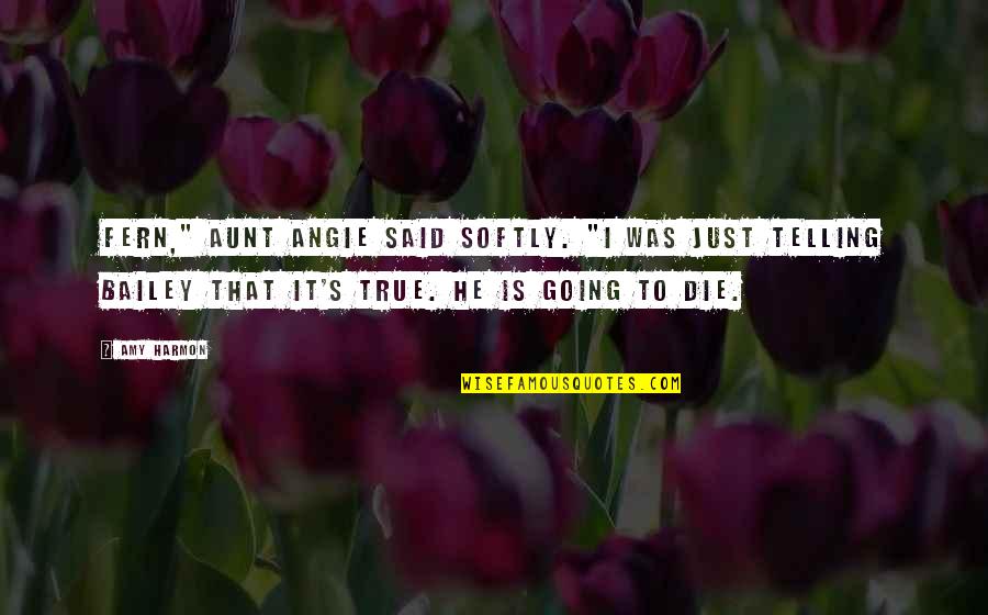 Railway Children Quotes By Amy Harmon: Fern," Aunt Angie said softly. "I was just