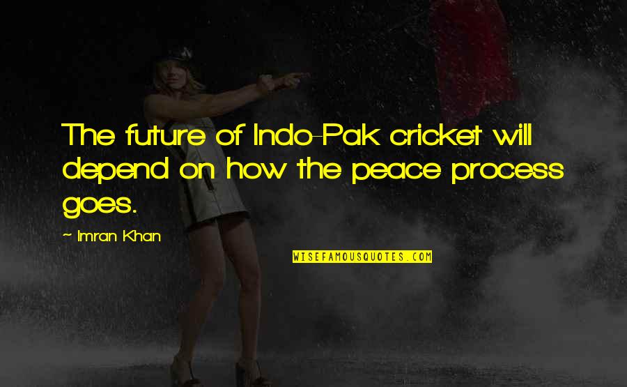 Rain Please Go Away Quotes By Imran Khan: The future of Indo-Pak cricket will depend on