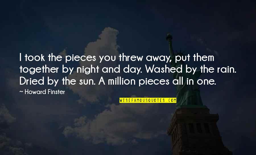 Rain Washed Quotes By Howard Finster: I took the pieces you threw away, put
