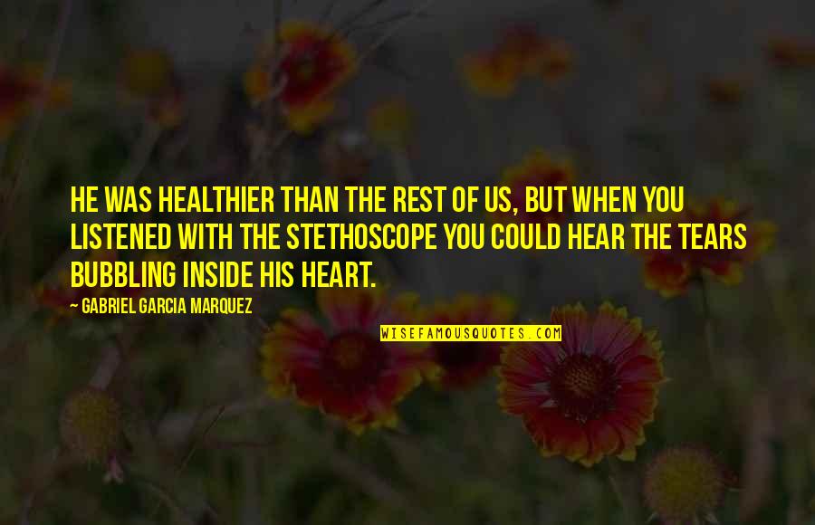 Raiola Stomp Quotes By Gabriel Garcia Marquez: He was healthier than the rest of us, Raiola Stomp Quotes By Gabriel Garcia Marquez: He was healthier than the rest of us,