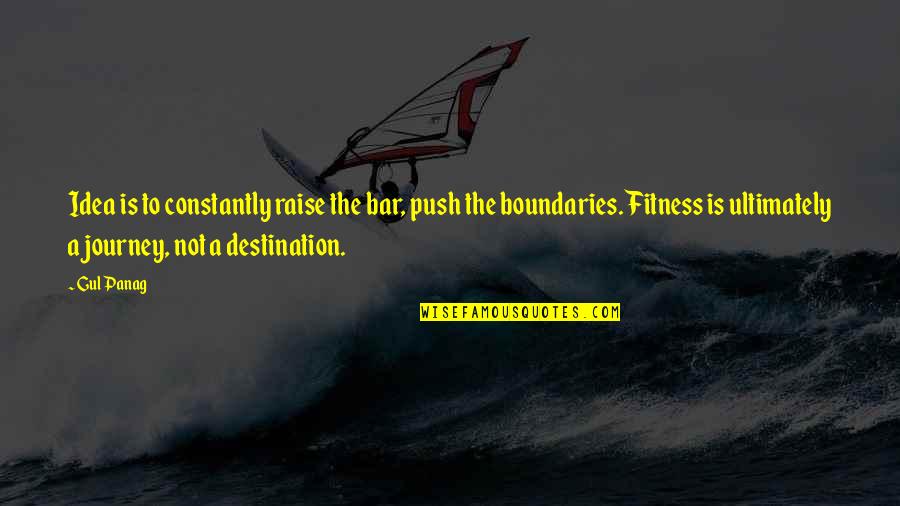 Raise Your Bar Quotes By Gul Panag: Idea is to constantly raise the bar, push
