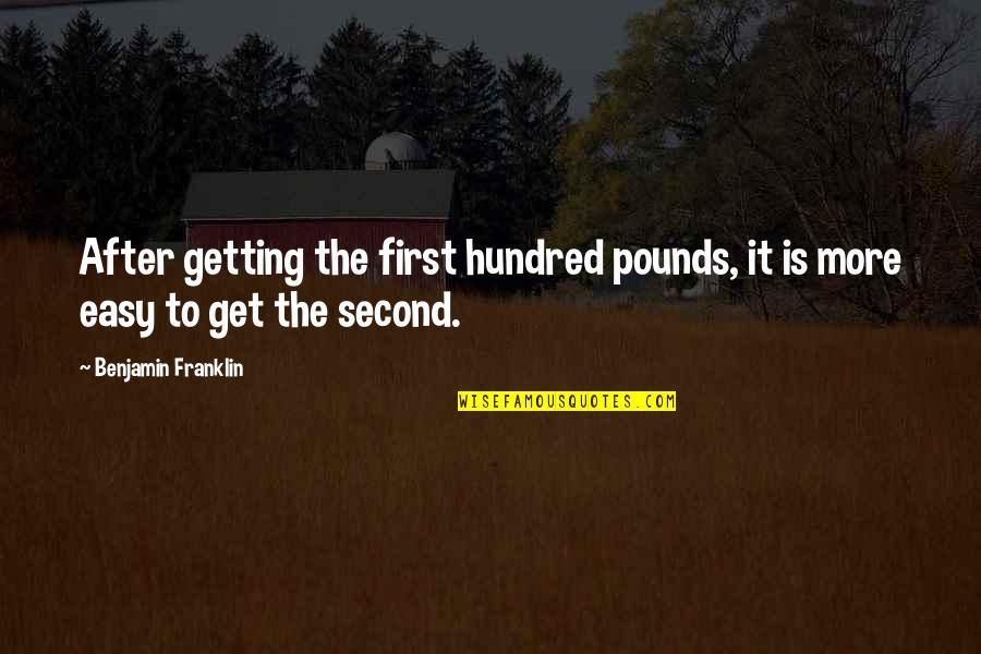 Raisinets Cartoon Quotes By Benjamin Franklin: After getting the first hundred pounds, it is Raisinets Cartoon Quotes By Benjamin Franklin: After getting the first hundred pounds, it is