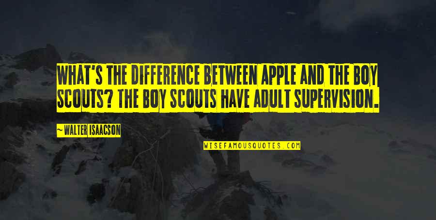 Raising A Black Son Quotes By Walter Isaacson: What's the difference between Apple and the Boy