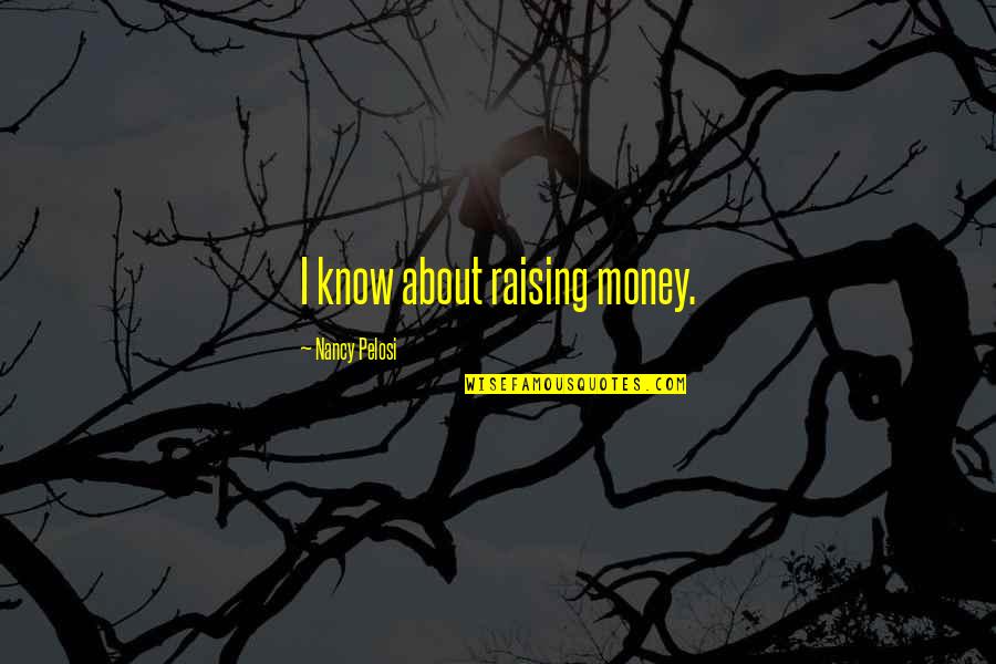 Raising Money Quotes By Nancy Pelosi: I know about raising money.