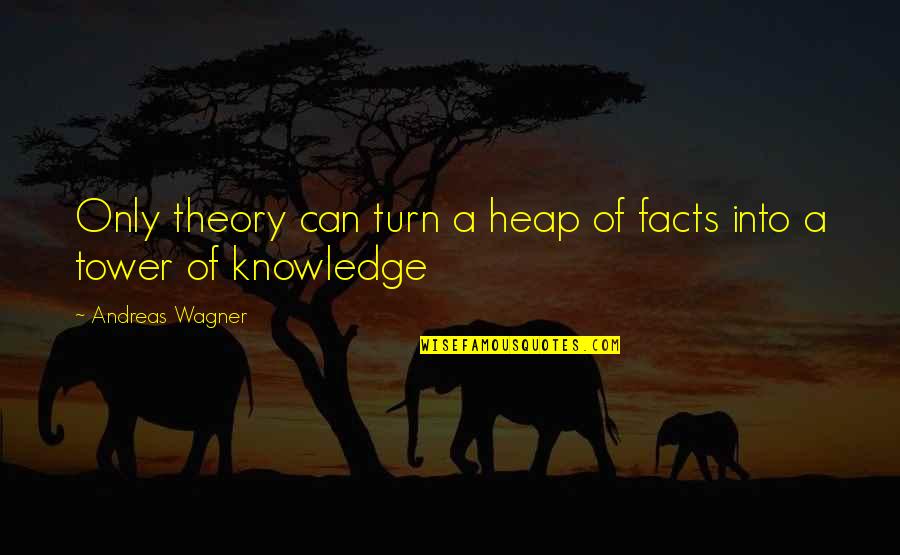 Raistlins Tower Quotes By Andreas Wagner: Only theory can turn a heap of facts