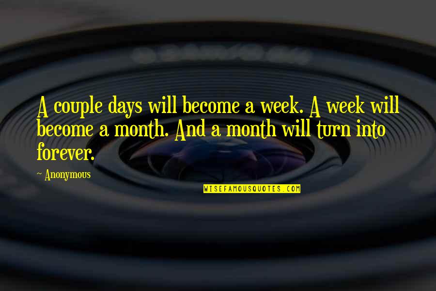 Rajapaksa Cakes Quotes By Anonymous: A couple days will become a week. A Rajapaksa Cakes Quotes By Anonymous: A couple days will become a week. A