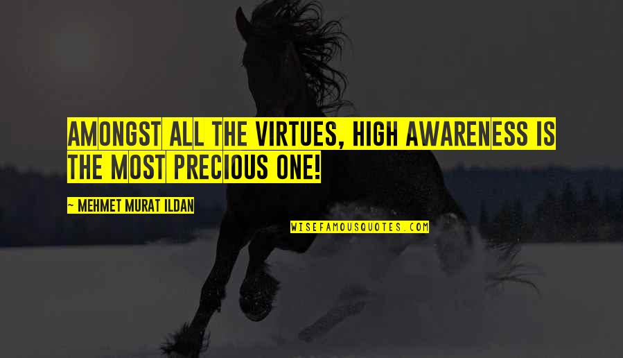 Rajdenia Quotes By Mehmet Murat Ildan: Amongst all the virtues, high awareness is the