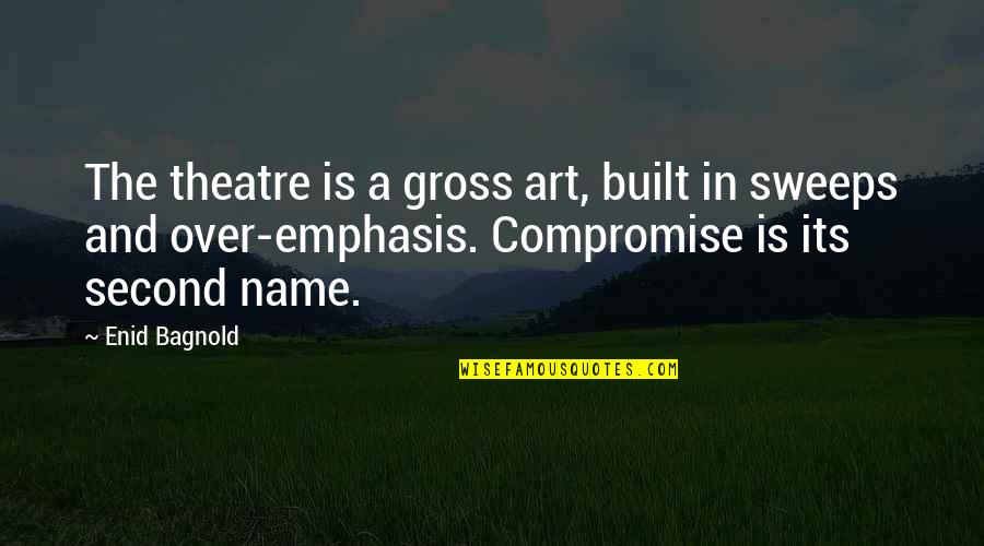 Rajputs Islam Quotes By Enid Bagnold: The theatre is a gross art, built in Rajputs Islam Quotes By Enid Bagnold: The theatre is a gross art, built in