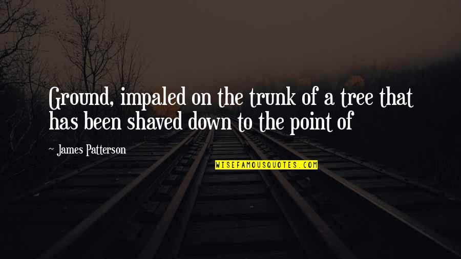 Ralitza Petrova Quotes By James Patterson: Ground, impaled on the trunk of a tree