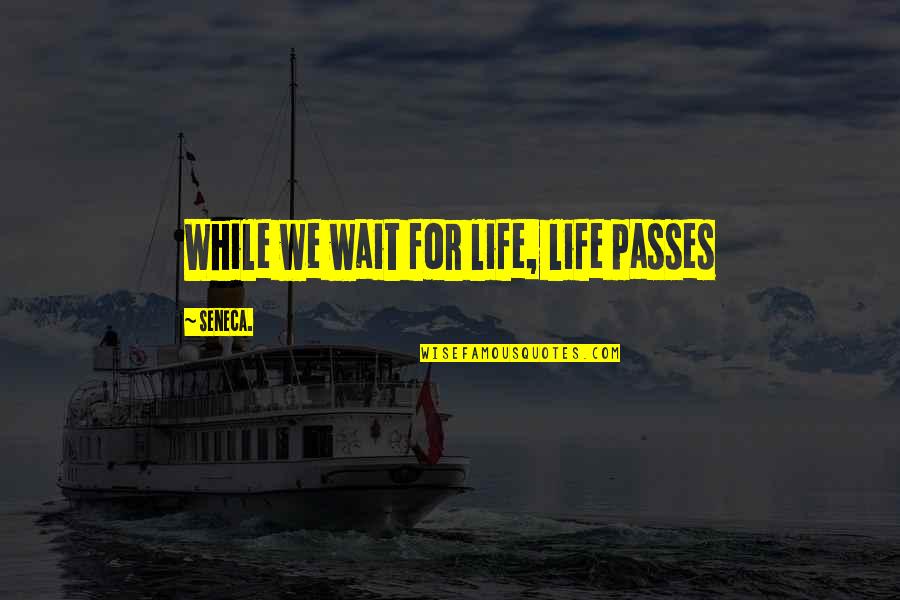 Rally Driver Quotes By Seneca.: While we wait for life, life passes