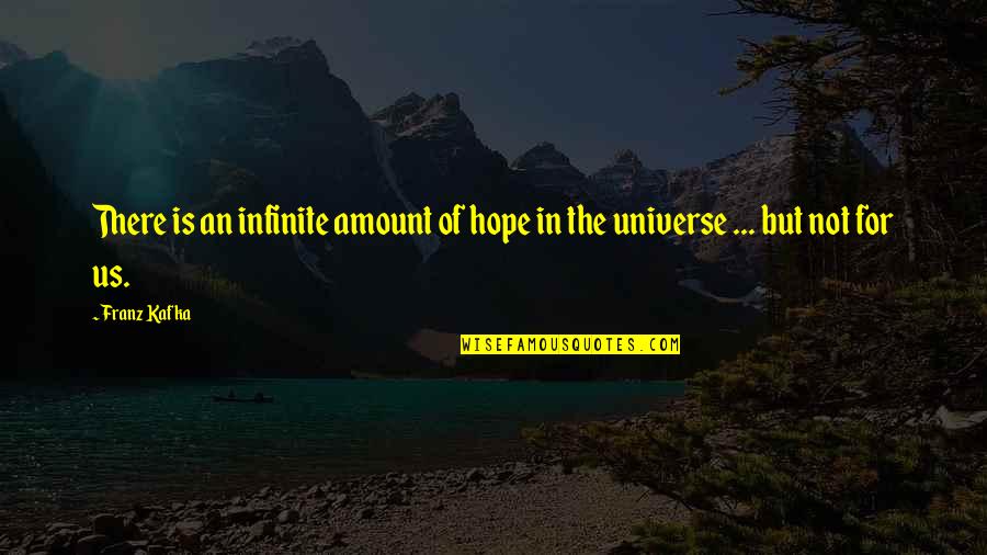 Ralph Wiggins Quotes By Franz Kafka: There is an infinite amount of hope in