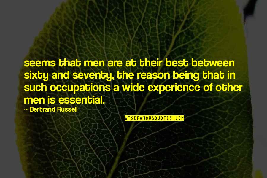 Ramadan Mubarak Quotes By Bertrand Russell: seems that men are at their best between