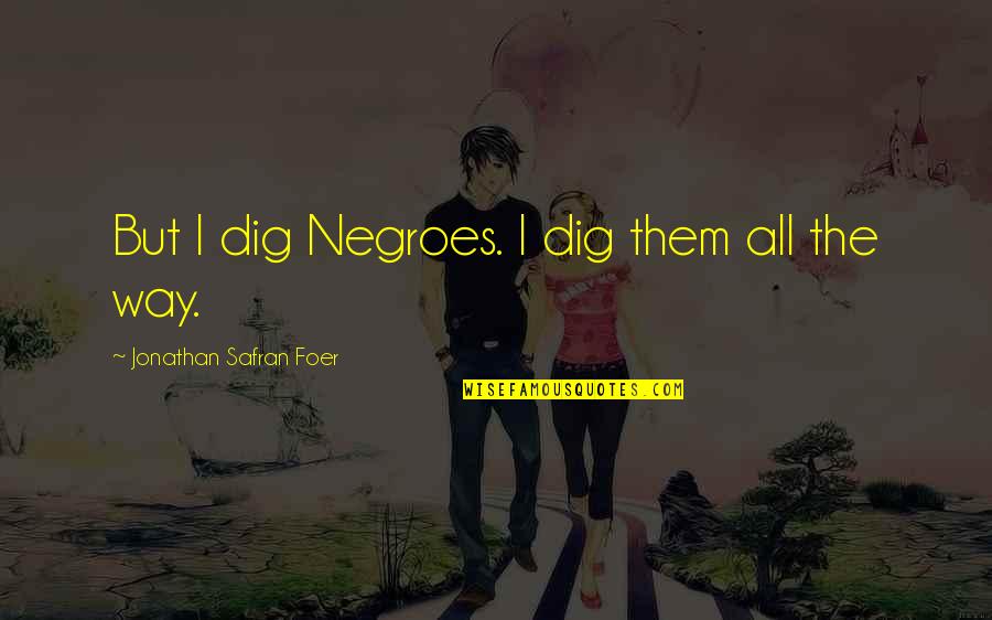Ramon Ayala Quotes By Jonathan Safran Foer: But I dig Negroes. I dig them all