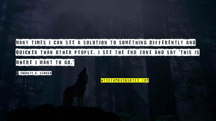 Ramonika Quotes By Charles R. Schwab: Many times I can see a solution to Ramonika Quotes By Charles R. Schwab: Many times I can see a solution to