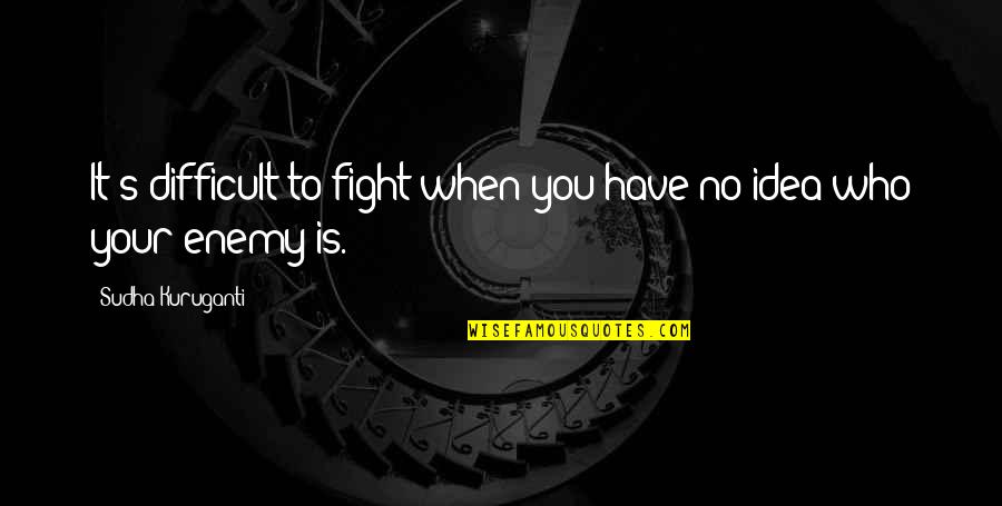 Ramusovic Ismar Quotes By Sudha Kuruganti: It's difficult to fight when you have no Ramusovic Ismar Quotes By Sudha Kuruganti: It's difficult to fight when you have no