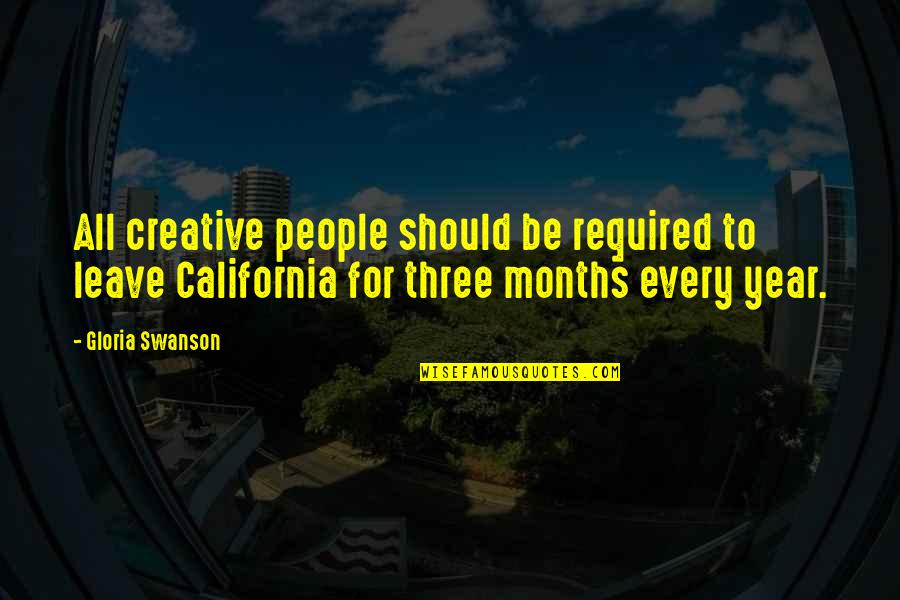 Randa Jarrar Quotes By Gloria Swanson: All creative people should be required to leave
