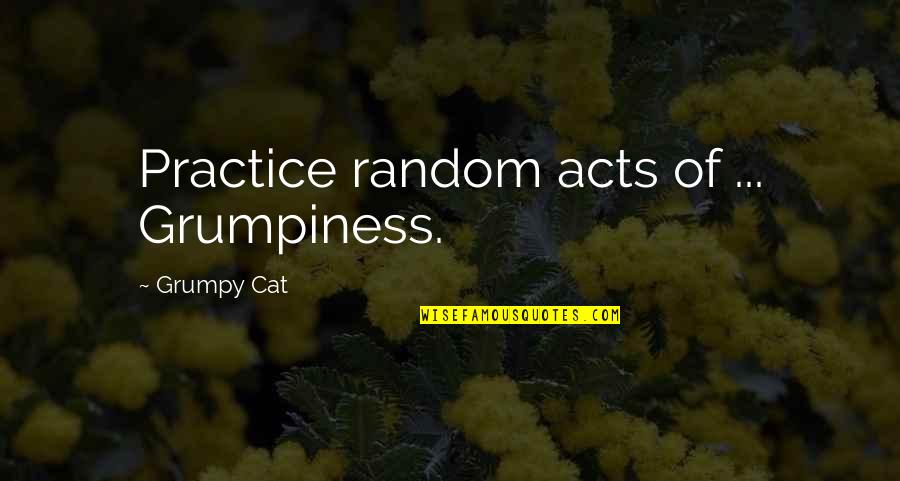 Random Acts Quotes By Grumpy Cat: Practice random acts of ... Grumpiness.