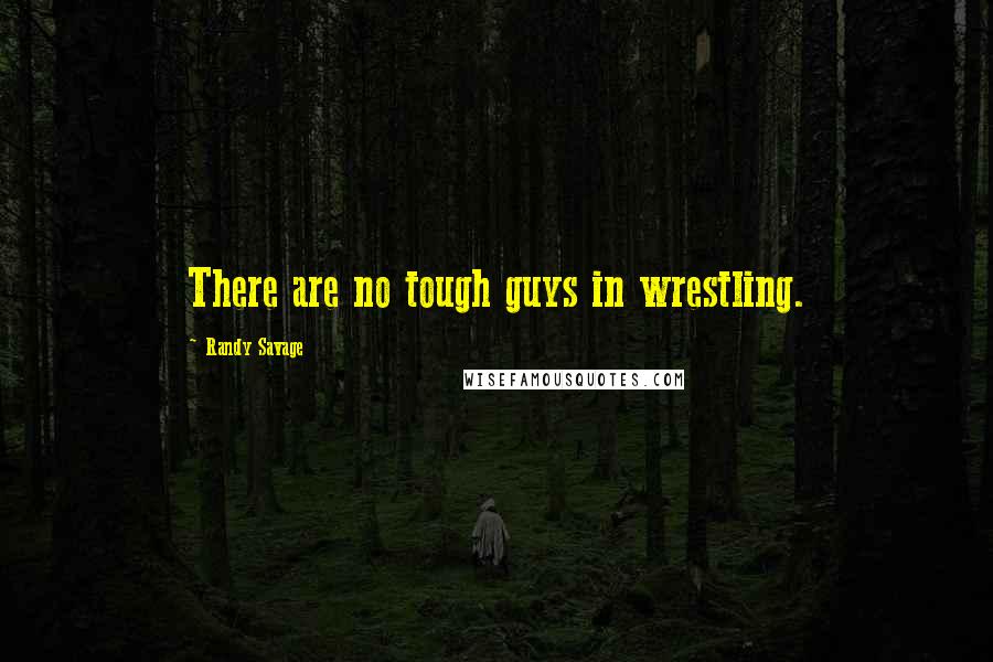 Randy Savage quotes: There are no tough guys in wrestling.
