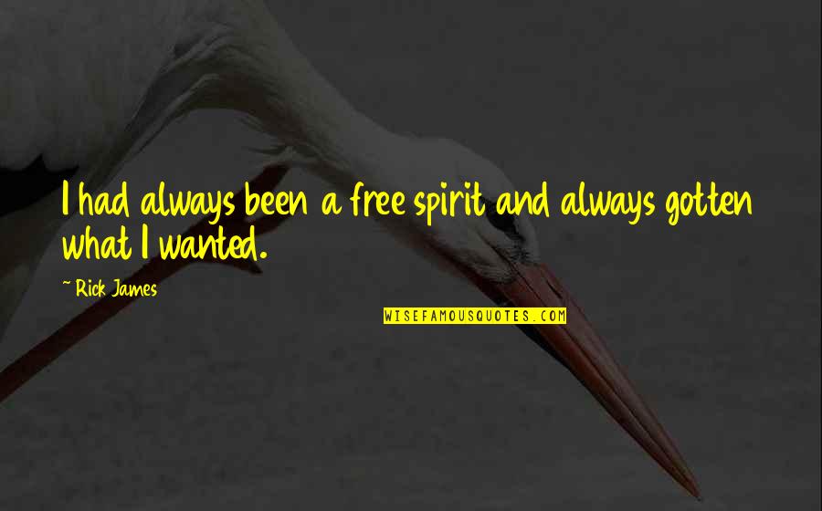 Randy Sprick Quotes By Rick James: I had always been a free spirit and