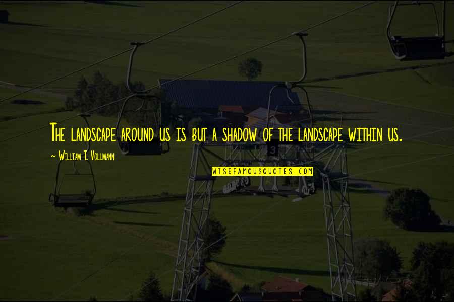 Rangitoto Quotes By William T. Vollmann: The landscape around us is but a shadow