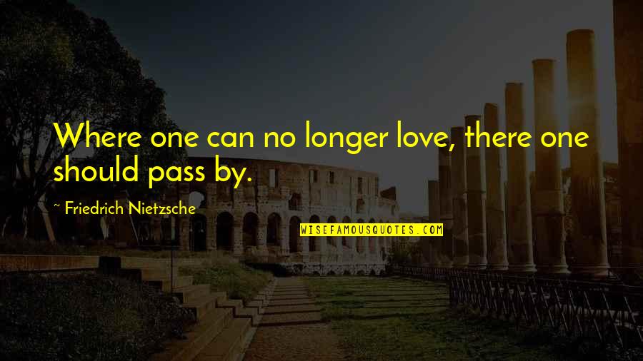 Rankersta Quotes By Friedrich Nietzsche: Where one can no longer love, there one Rankersta Quotes By Friedrich Nietzsche: Where one can no longer love, there one