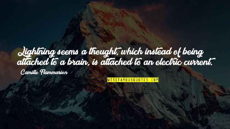 Rapat Raksasa Quotes By Camille Flammarion: Lightning seems a thought, which instead of being