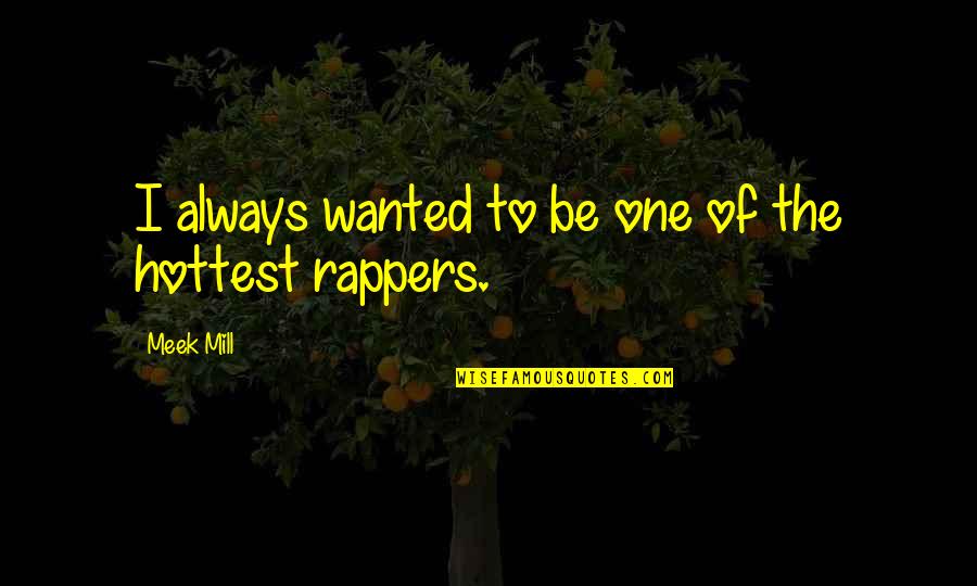 Rappers Quotes By Meek Mill: I always wanted to be one of the