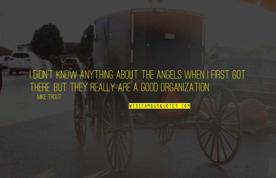 Rationaliteit Quotes By Mike Trout: I didn't know anything about the Angels when Rationaliteit Quotes By Mike Trout: I didn't know anything about the Angels when