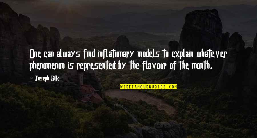 Rattanaballang Tohssawats Age Quotes By Joseph Silk: One can always find inflationary models to explain
