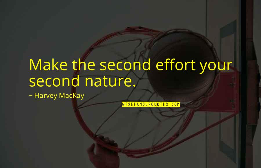 Rauw Alejandro Song Quotes By Harvey MacKay: Make the second effort your second nature. Rauw Alejandro Song Quotes By Harvey MacKay: Make the second effort your second nature.