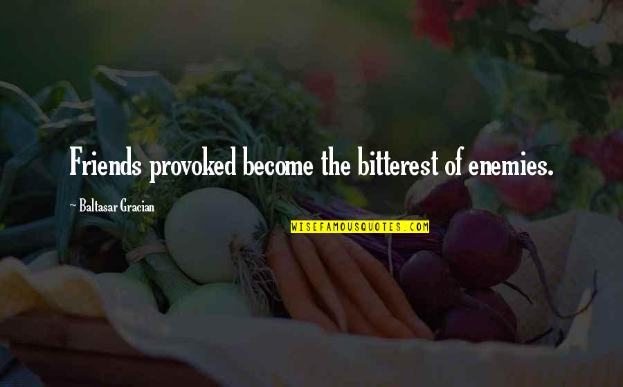 Ravasi Noi Quotes By Baltasar Gracian: Friends provoked become the bitterest of enemies.