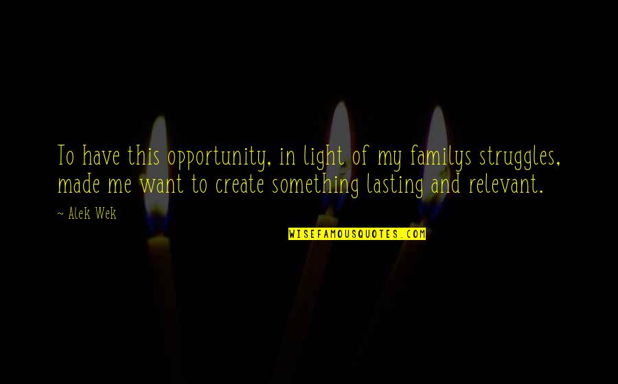 Ravipati Swapna Quotes By Alek Wek: To have this opportunity, in light of my Ravipati Swapna Quotes By Alek Wek: To have this opportunity, in light of my